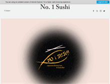 Tablet Screenshot of no1sushiny.com